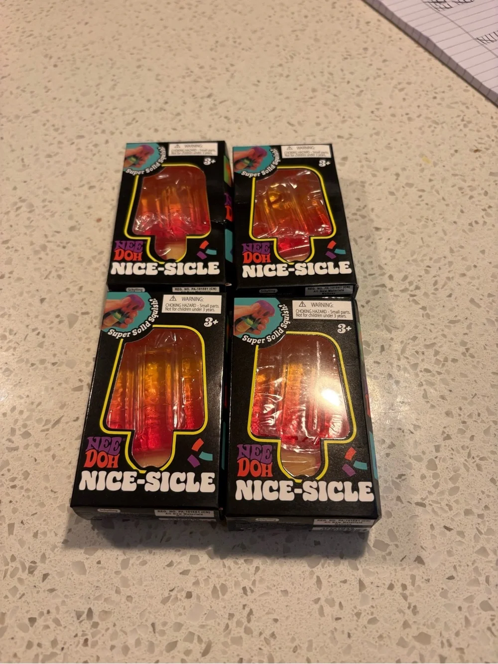 Nee Doh Nice-Sicle Stress Toy - Red & Yellow Gradient
